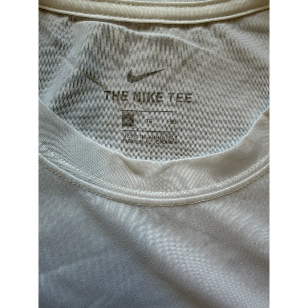 NWT Nike The Nike Tee Shirt Mens XL White Training Short Sleeve Dri Fit - Picture 3 of 5